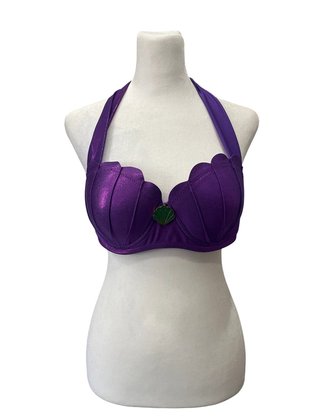 Disney Little Mermaid Ariel Purple Shell Bikini Top